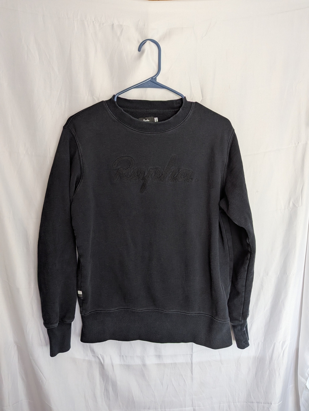 Rapha Black Embroidered Logo Sweatshirt Crewneck Pullover Size Small